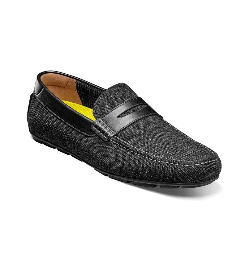 Mocasines Casual Motor Knit Penny Negro