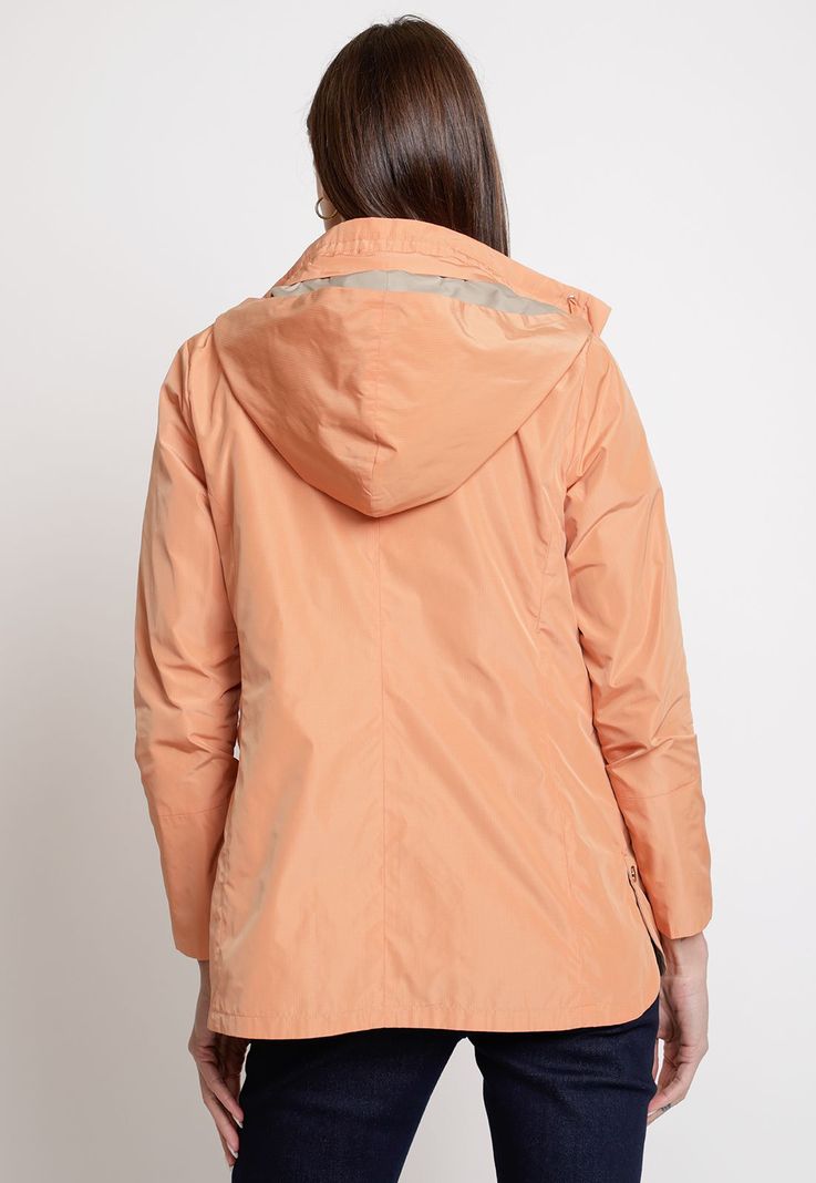 Chaqueta de Mujer Reversible Modelo Eva Color Damasco-2