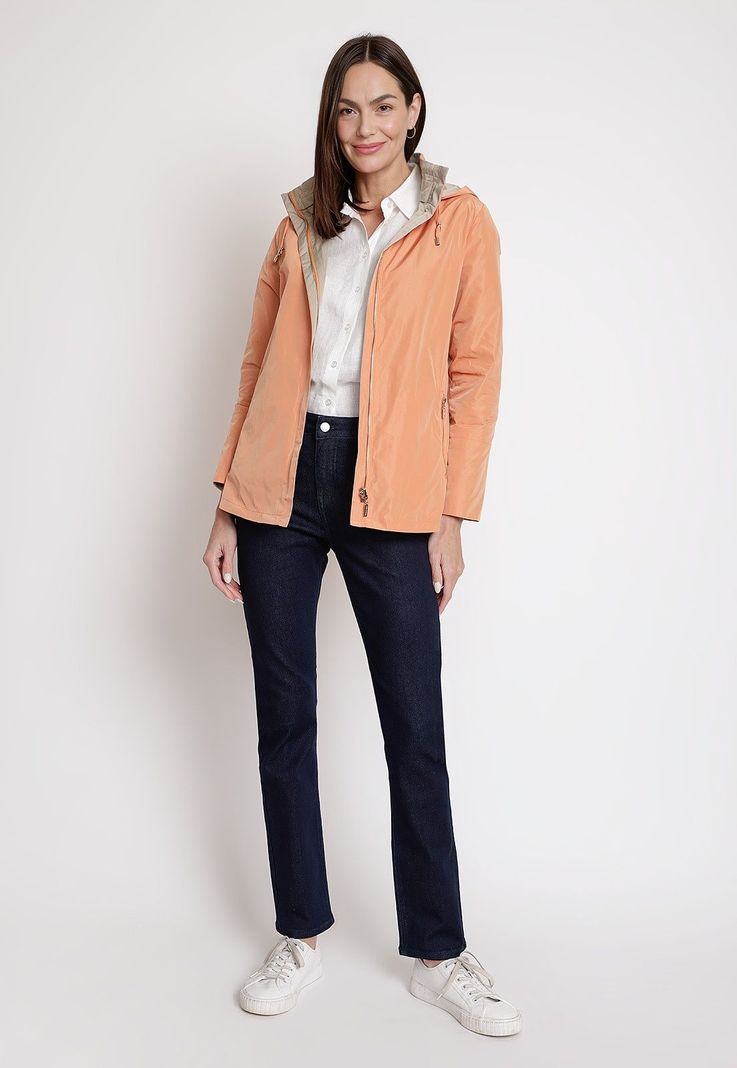 Chaqueta de Mujer Reversible Modelo Eva Color Damasco-6