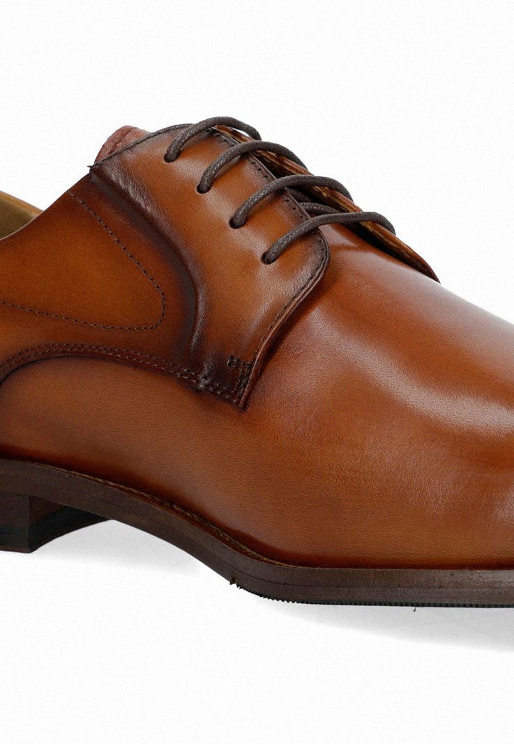 Zapato Hombre Formal Cuero Cognac-2