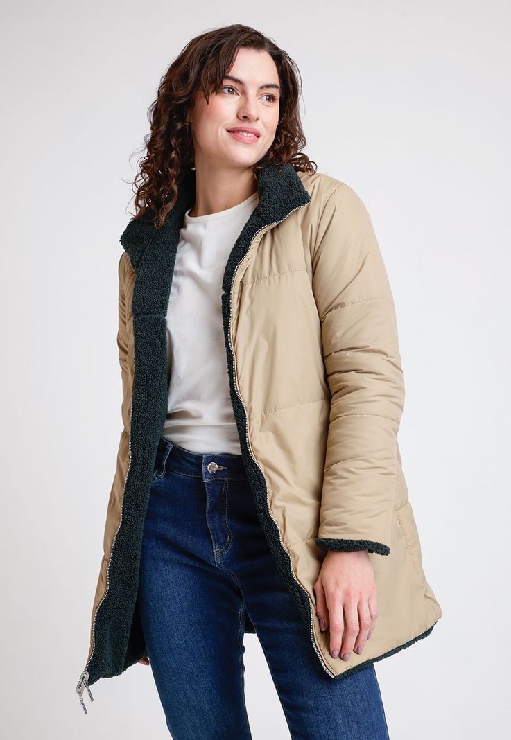 Parka Reversible De Mujer Ariel Color Petróleo-1