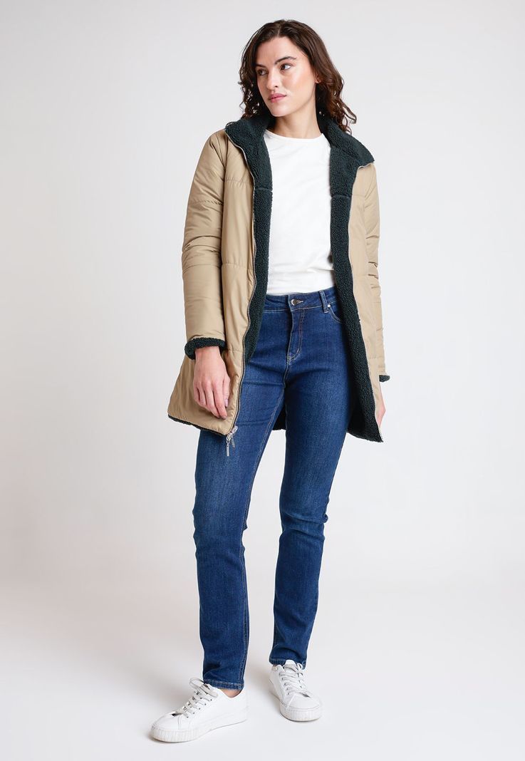 Parka Reversible De Mujer Ariel Color Petróleo-6