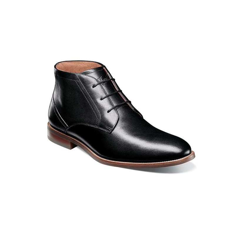 Botines Rucci Plain Toe Chukka Boot Negro-0