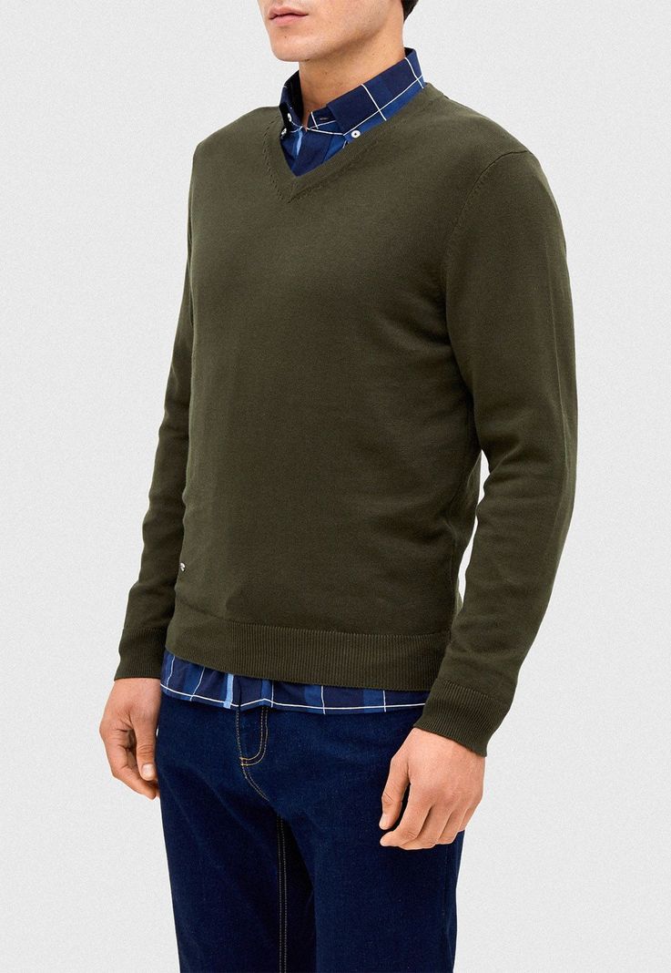 Sweater Verde Oscuro Algodón