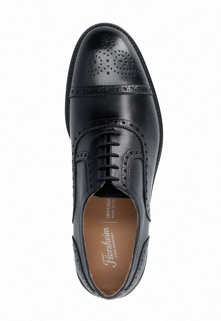 Zapatos Formal Italianos Voltago Cap Toe Bal Oxford Negro-3