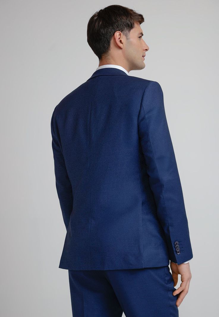 Chaqueta Hombre Traje Suit Separates Washable Azul-1