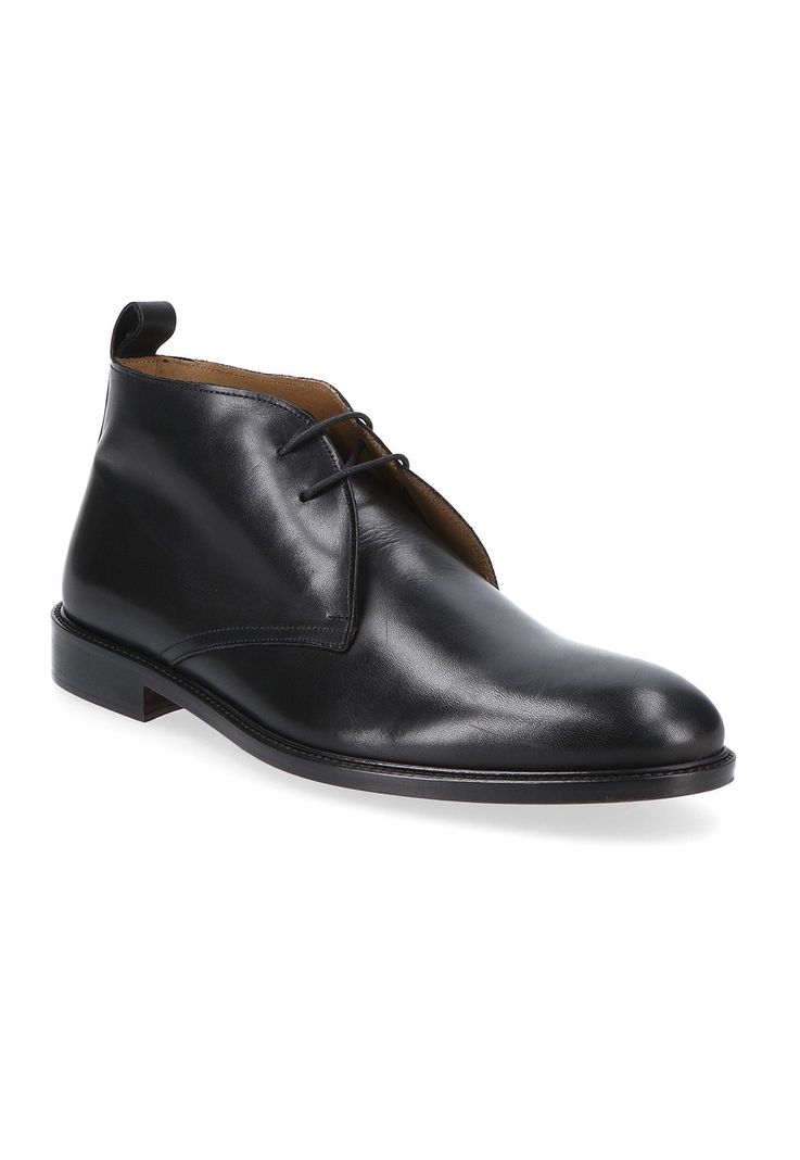 Botines Formal Italianos Voltago Plain Toe Chukka Boot Negro-0