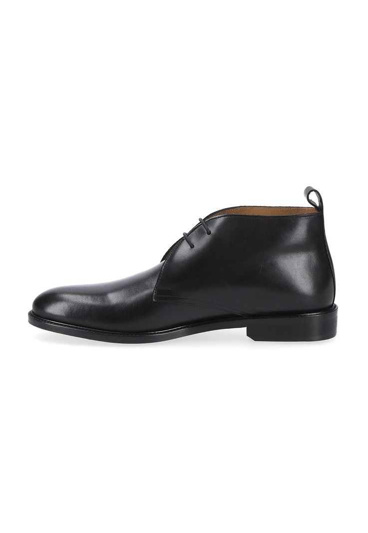 Botines Formal Italianos Voltago Plain Toe Chukka Boot Negro-1