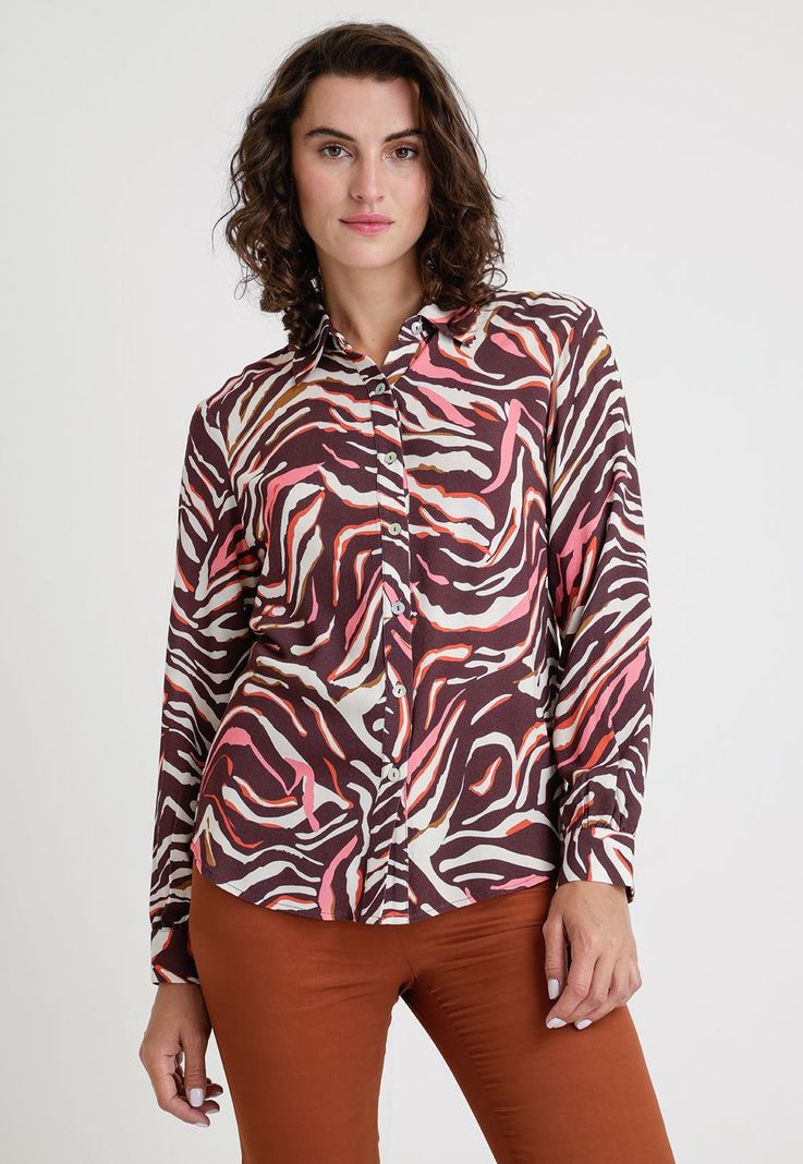Blusa De Mujer Modelo Sahara Color Burdeo-0