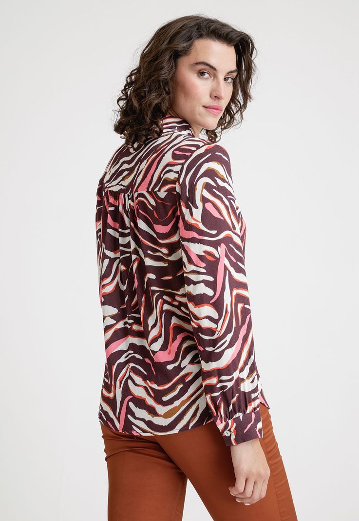 Blusa De Mujer Modelo Sahara Color Burdeo-1