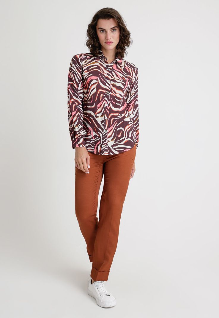 Blusa De Mujer Modelo Sahara Color Burdeo-3