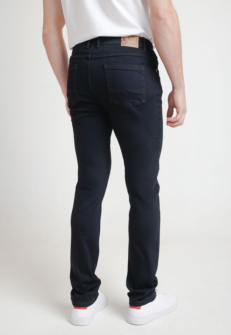 Jeans Hombre Algodón Liso Skinny Nebula Azul Marino-1