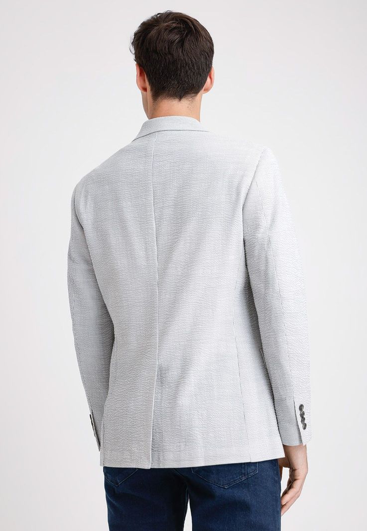 Chaqueta Hombre Casual Gris Claro-1
