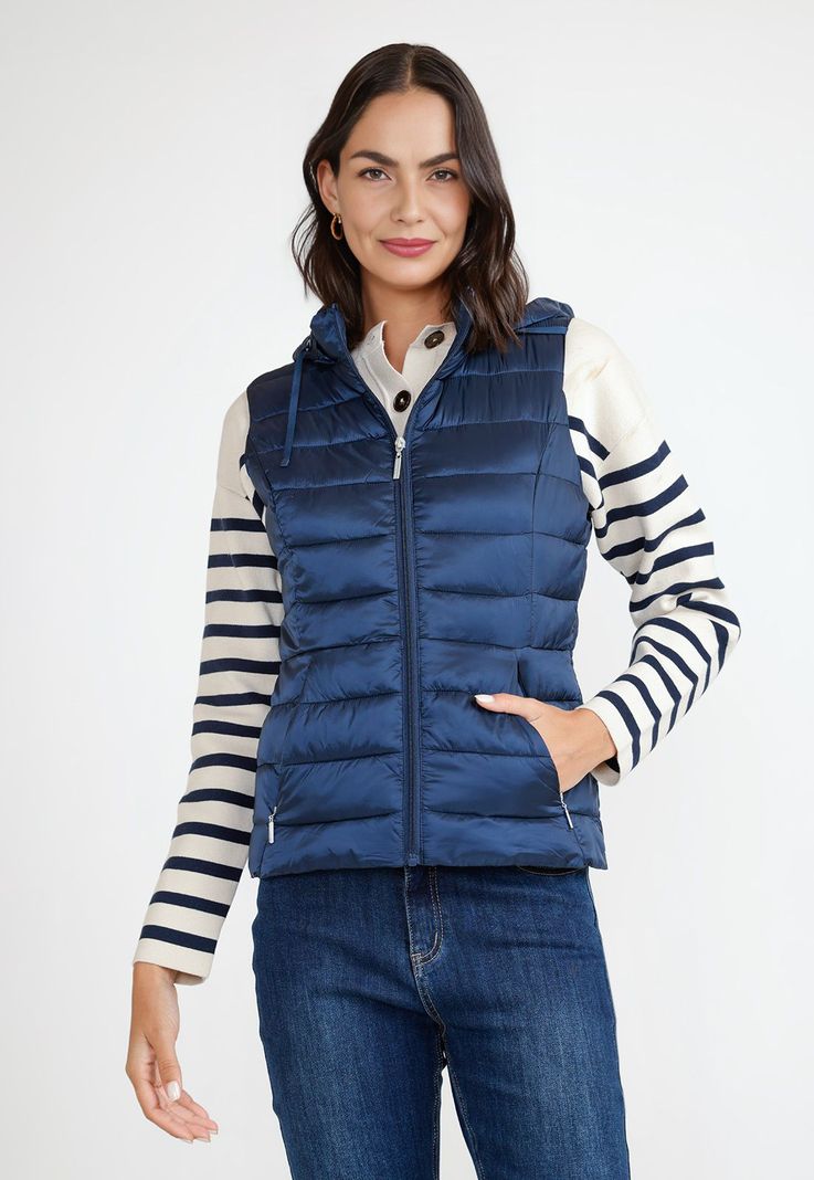 Parka Mujer Sin Mangas Serena Marino