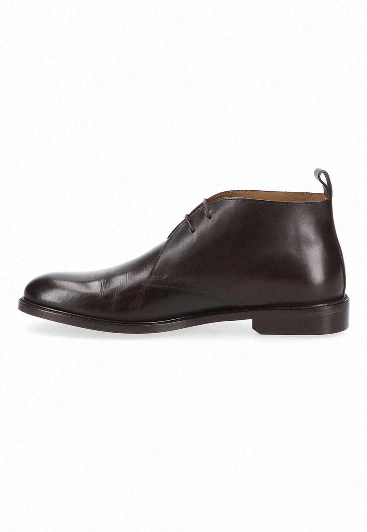 Botines Formal Italianos Voltago Plain Toe Chukka Boot Cafe-1