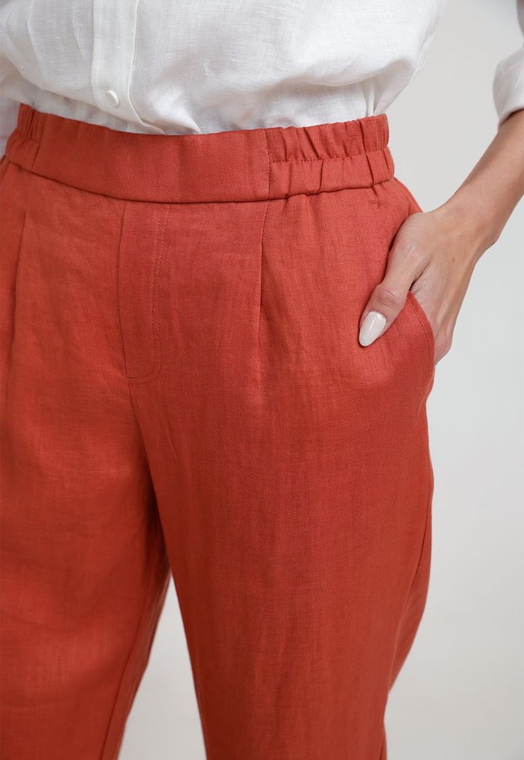 Pantalón de Mujer Modelo Clara Color Terracota-2