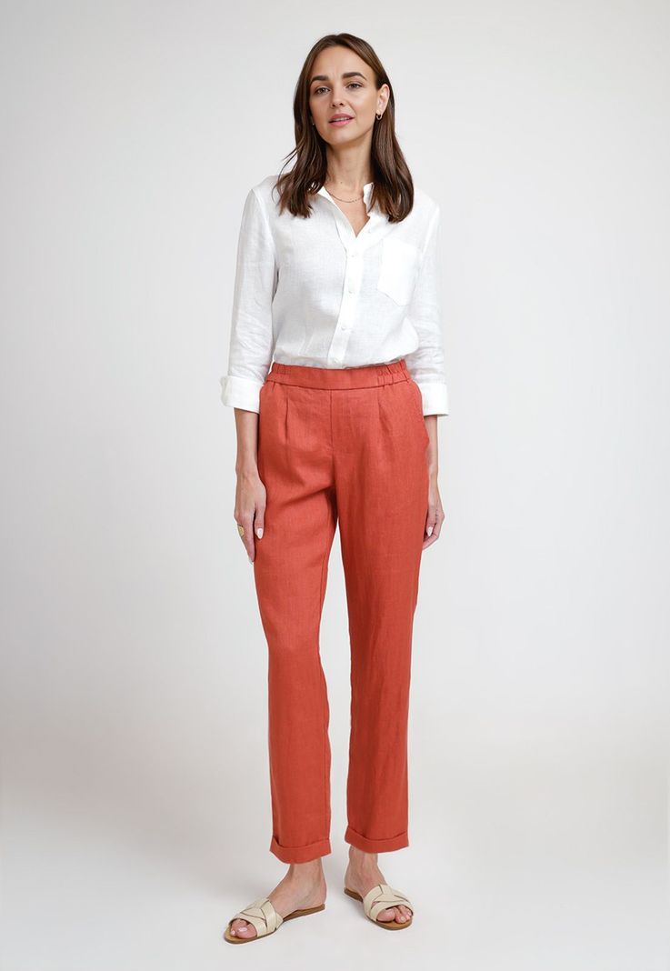 Pantalón de Mujer Modelo Clara Color Terracota-3