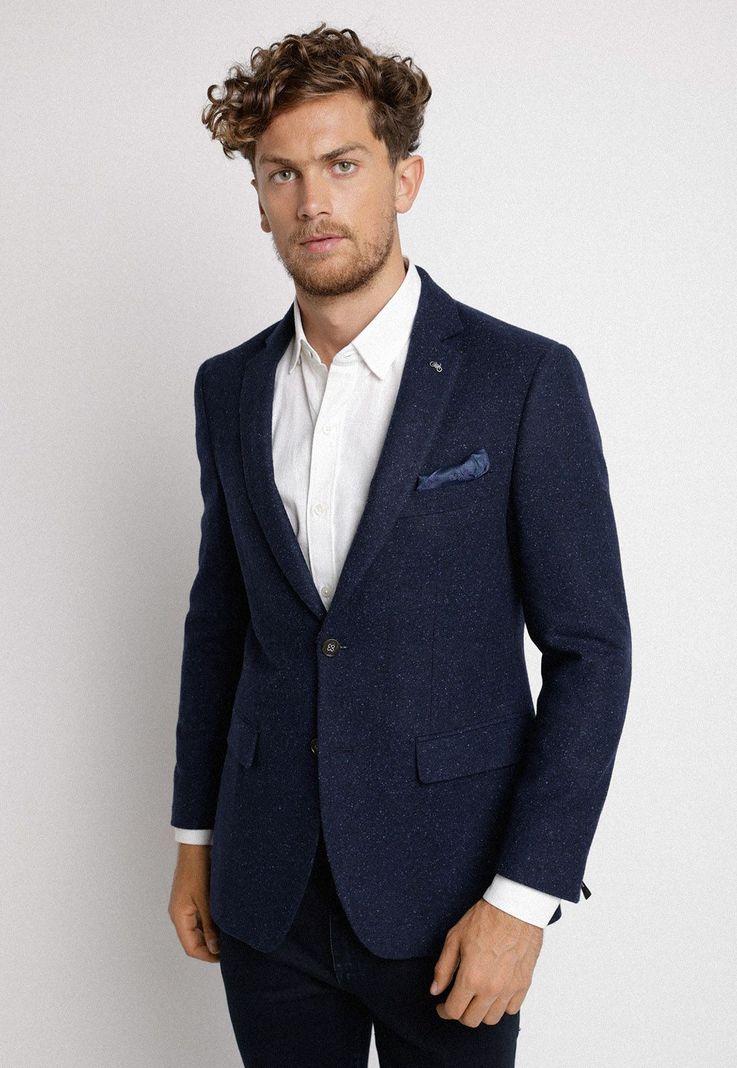 Chaqueta sartorial azul-0