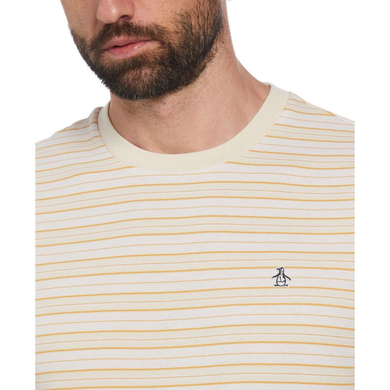 Polera De Hombre Rayas Beige-2
