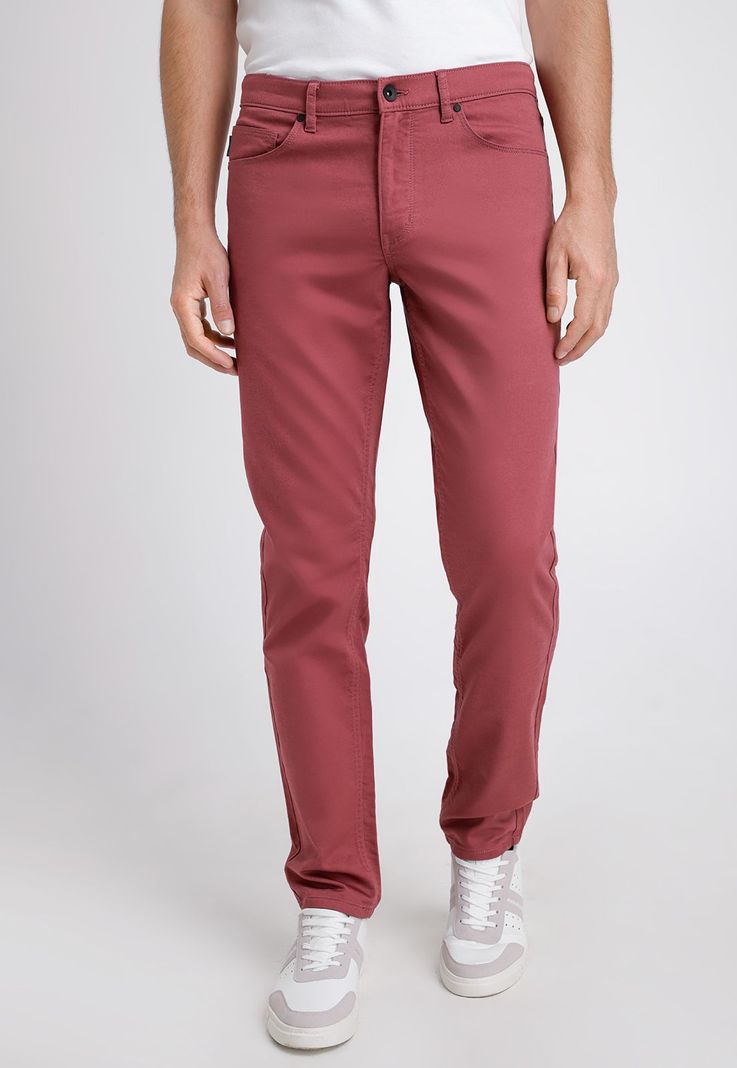 Pantalón Hombre Casual 5 Bolsillos Rouge-0