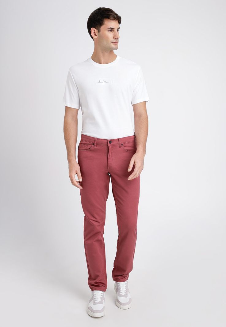 Pantalón Hombre Casual 5 Bolsillos Rouge-3
