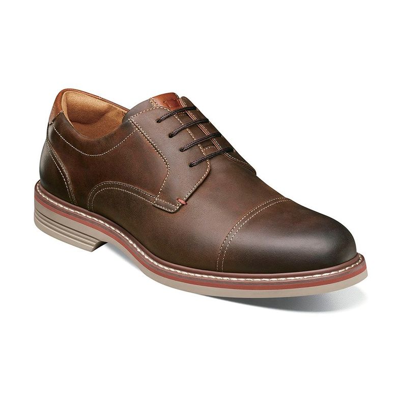 Zapatos Norwalk Cap Toe Oxford Café-0