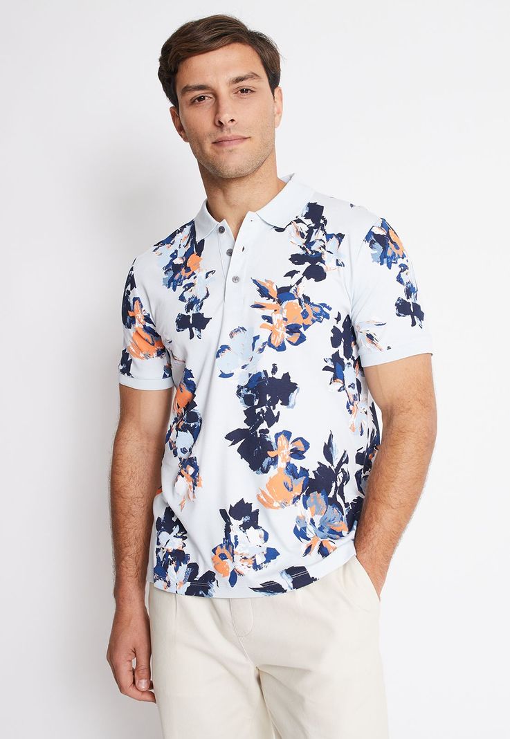 POLERA HOMBRE POLO ESTAMPADA