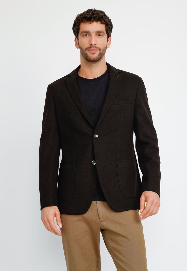 Chaqueta Hombre Basic Knit Negro