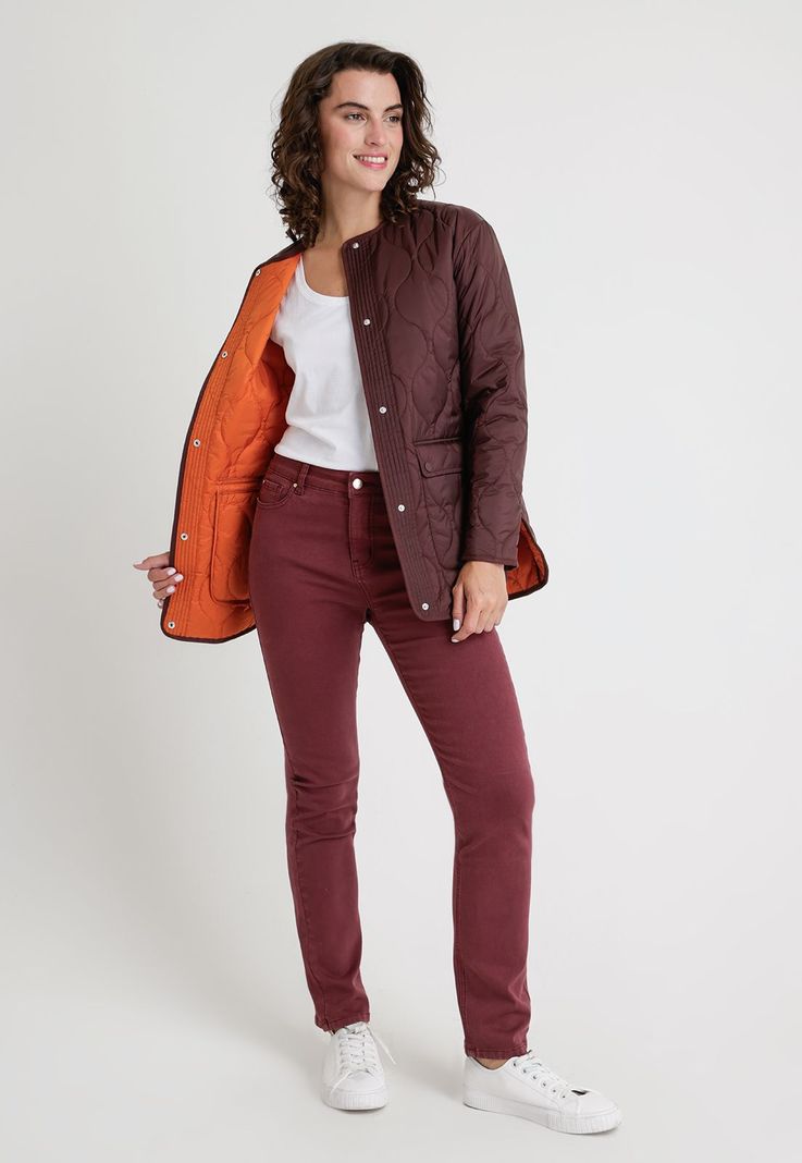 Parka De Mujer Modelo Runa Color Marsala-3
