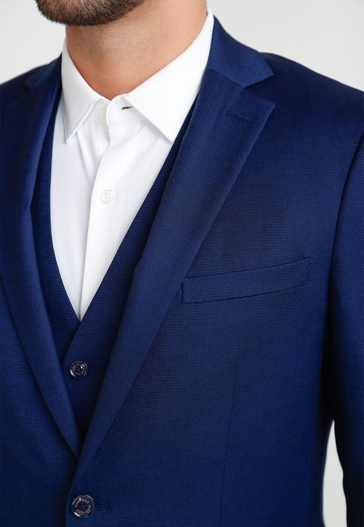 Chaqueta Formal Hombre Suit Separate Azul Medio-2