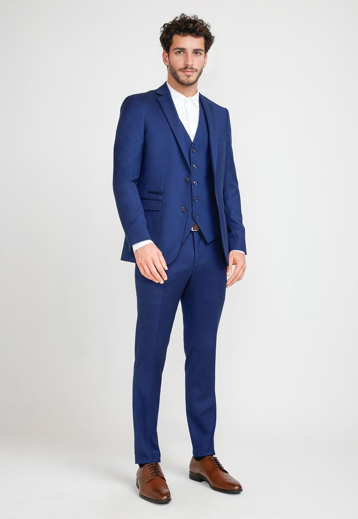 Chaqueta Formal Hombre Suit Separate Azul Medio-3