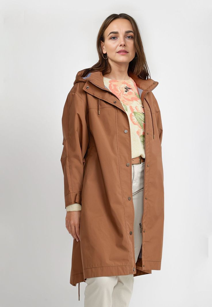 Impermeable Mujer Café
