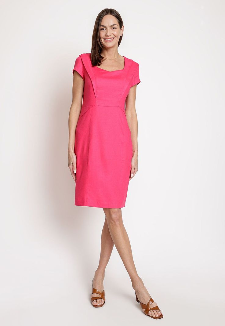 Vestido de Mujer Modelo Emily Color Fucsia-3