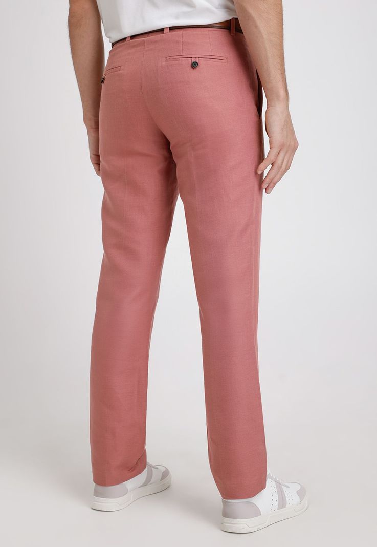 Pantalón Hombre Lino Suit Separates Rosa Viejo-1