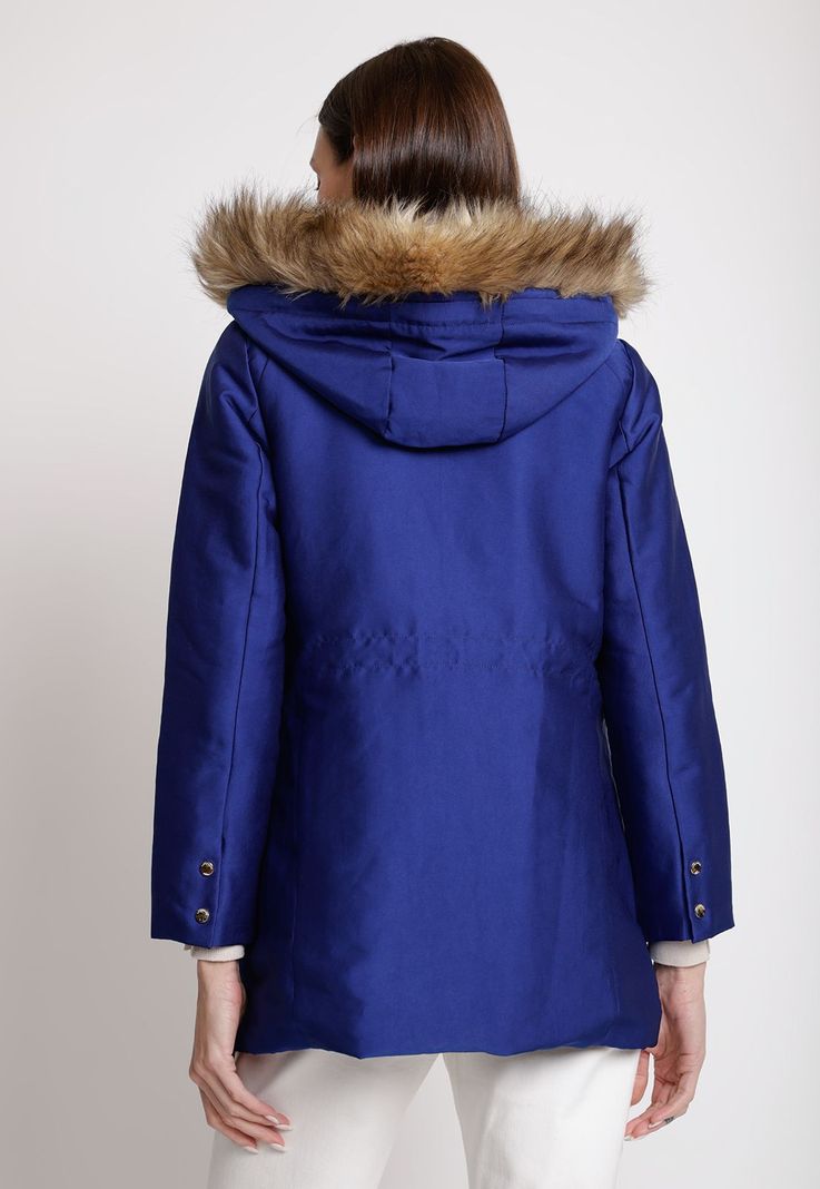 Parka de Mujer Modelo Sabrina Color Azul-1