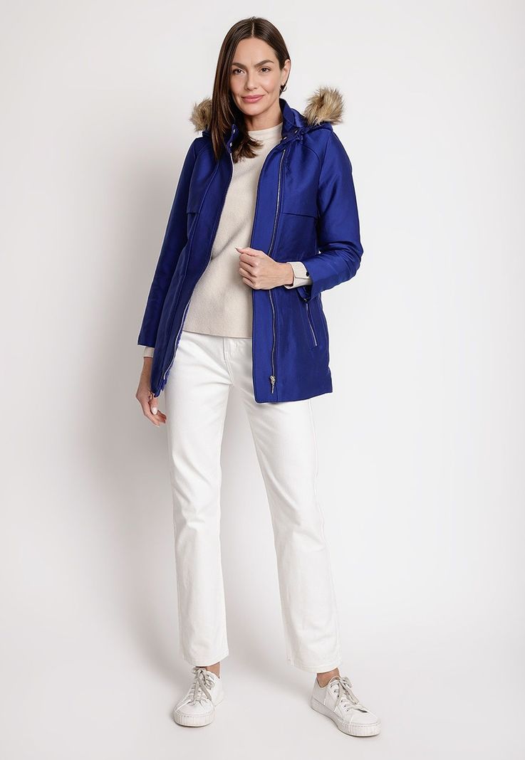 Parka de Mujer Modelo Sabrina Color Azul-3