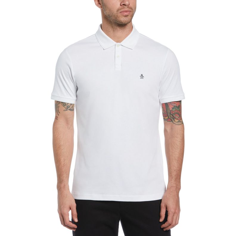 Polera Polo De Hombre Blanco-0