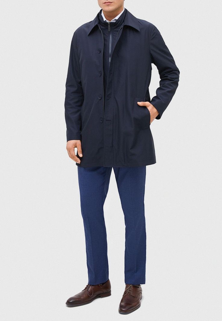 Impermeable Italiano azul-0
