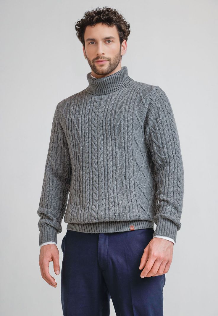 Sweater Hombre Cuello Alto Polaris Beige Trial | Paris.cl
