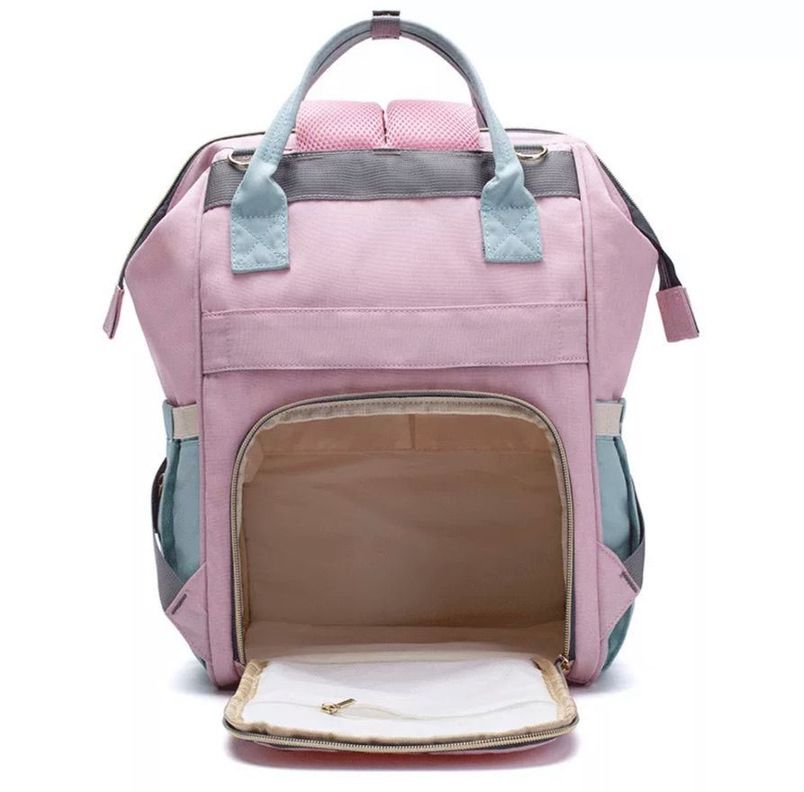 Mochila bebé pañalera original Lequeen -3