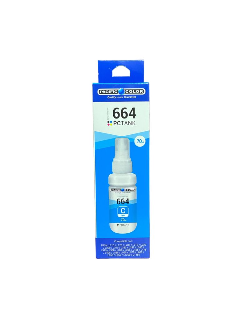 Pack 4 Tintas alternativas T664 Compatible EPSON Pacific Color