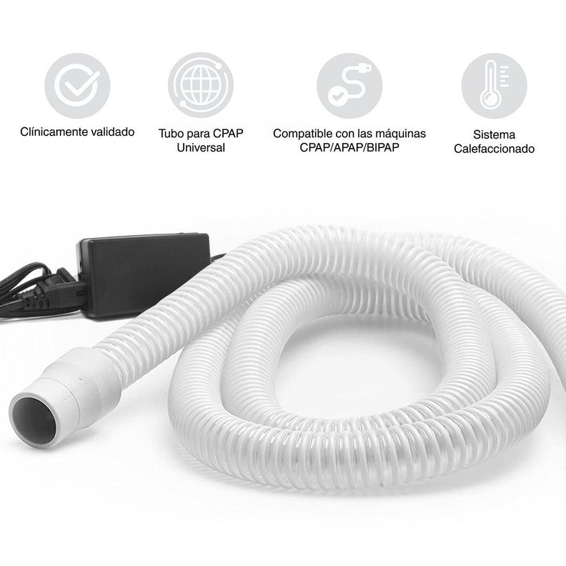 Tubo Calefactado Hybernite para CPAP BiPAP - Uso Universal-3