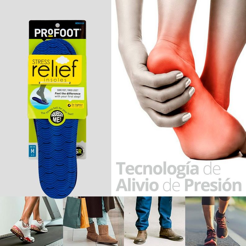 Plantillas Ortopédicas Recortable para Aliviar el Estrés Hombre -4