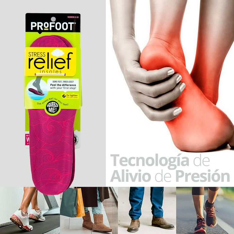 Plantillas Ortopédicas Recortable para Aliviar el Estrés Mujer-4