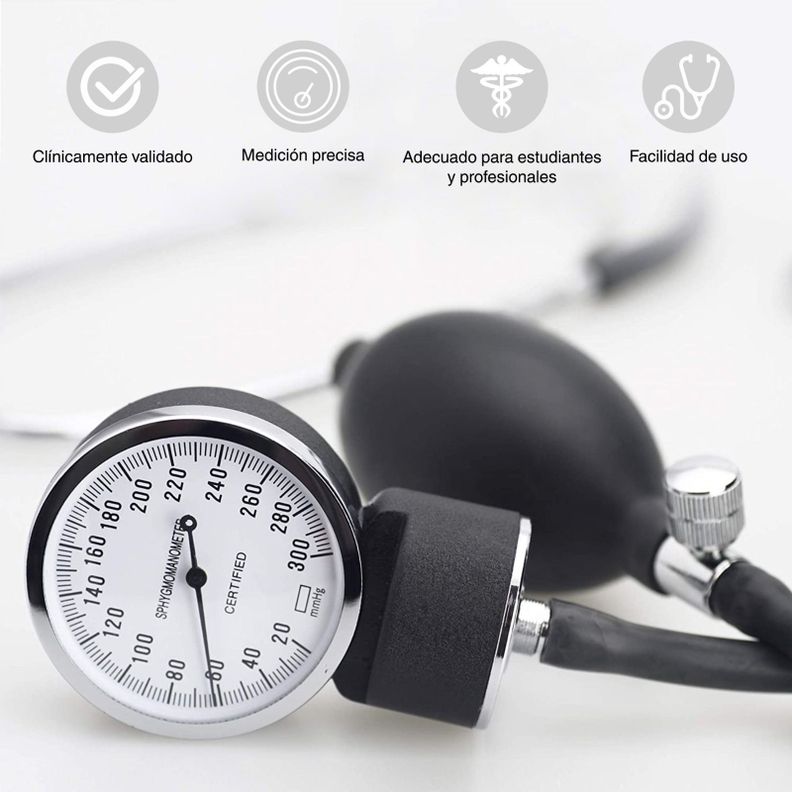 Esfigmomanómetro Aneroide Con Fonendoscopio Simple-1