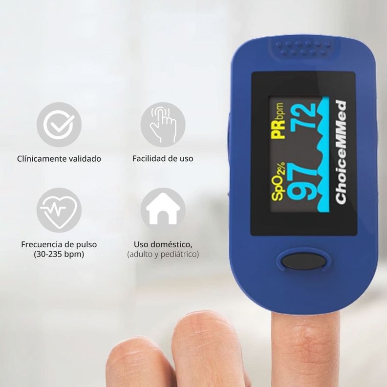 Oxímetro Saturómetro Con Curva Adulto y Pediátrico ChoiceMMed-1
