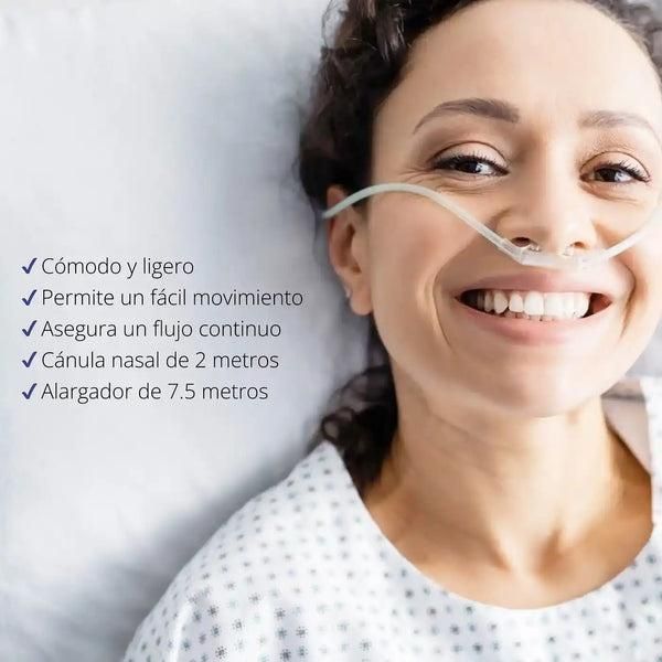 Kit de Oxigenoterapia Cánula Nasal Alargador y Conector para Adultos-2