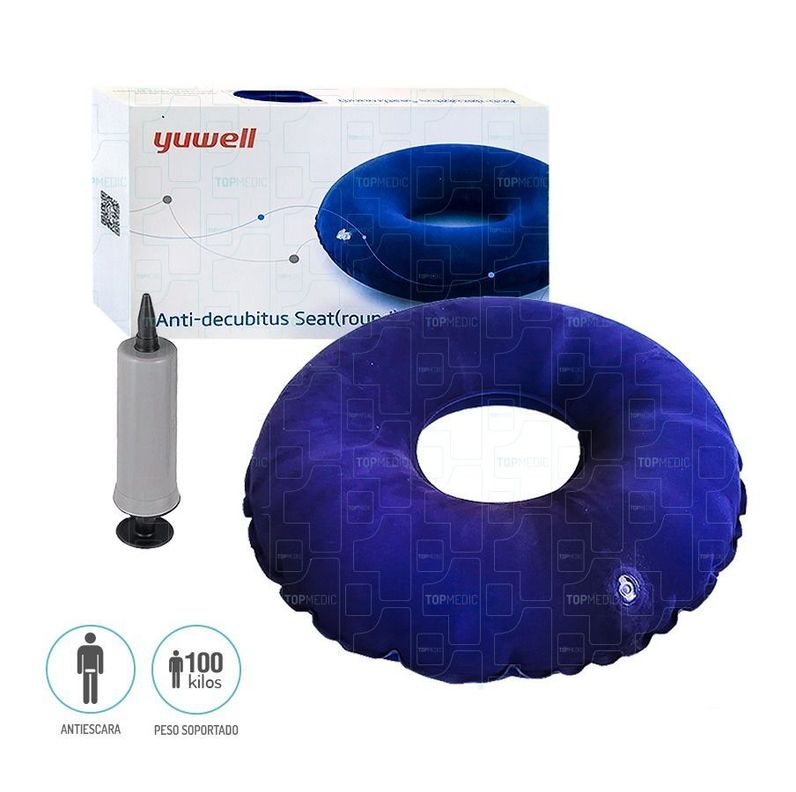 Cojín Ortopédico Picarón Antiescara Inflable Silla De Ruedas-0