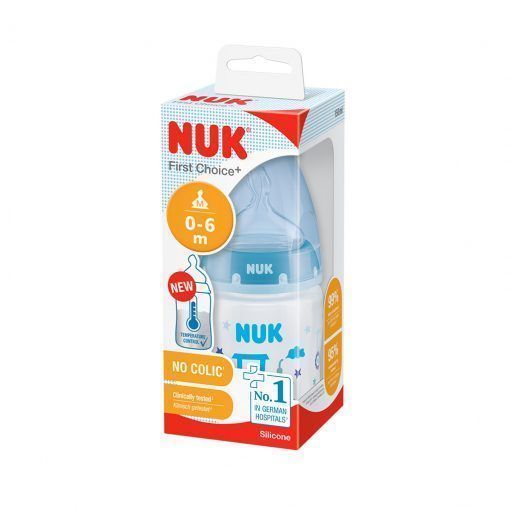 Mamadera First Choice 150 ml con control de temperatura  azul-1