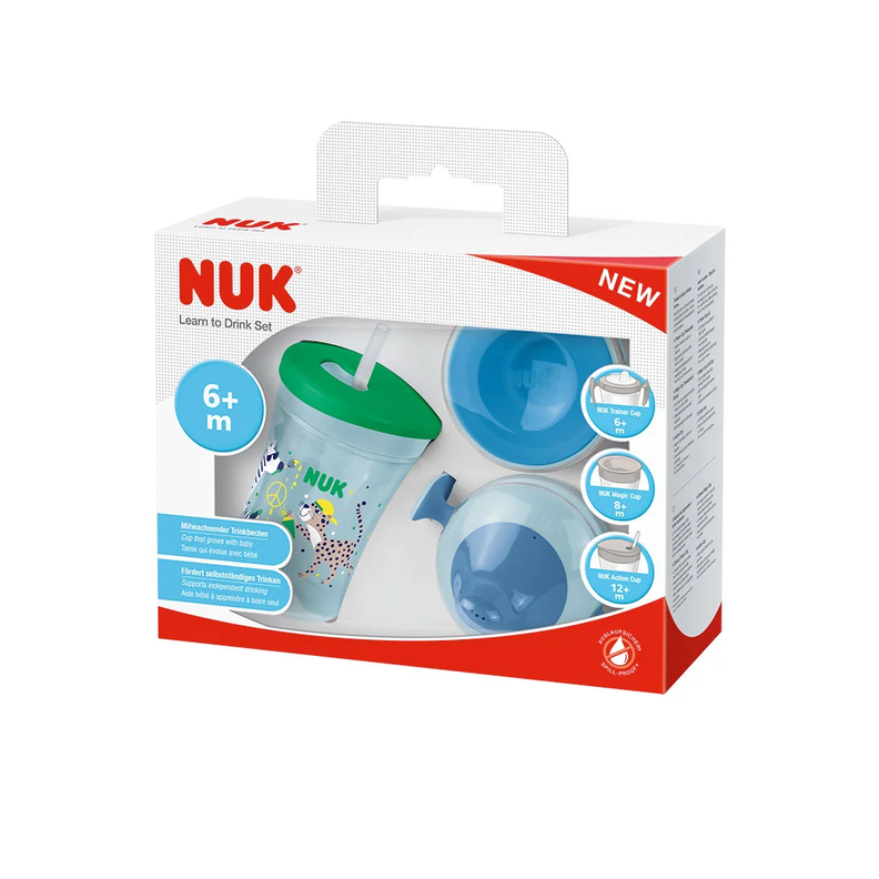 Set de vasos de transición NUK Verde-1